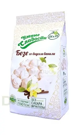 Безе без сахара Умные сладости Ваниль 70гр.