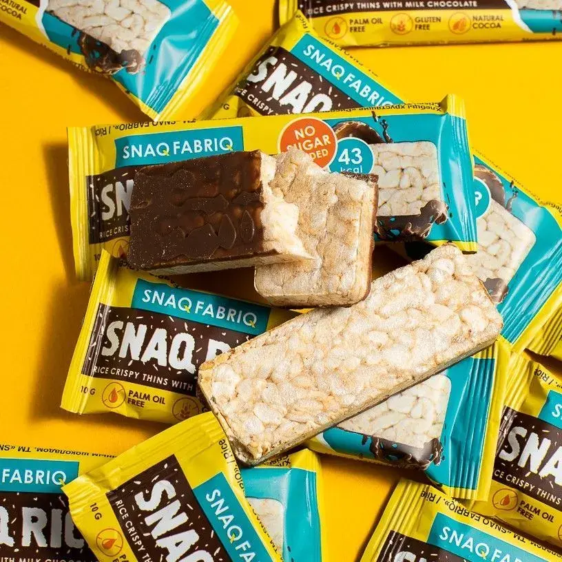 Батончик Snaq Fabriq рисовый глазированный молочным шоколадом, 10гр в интернет-магазине