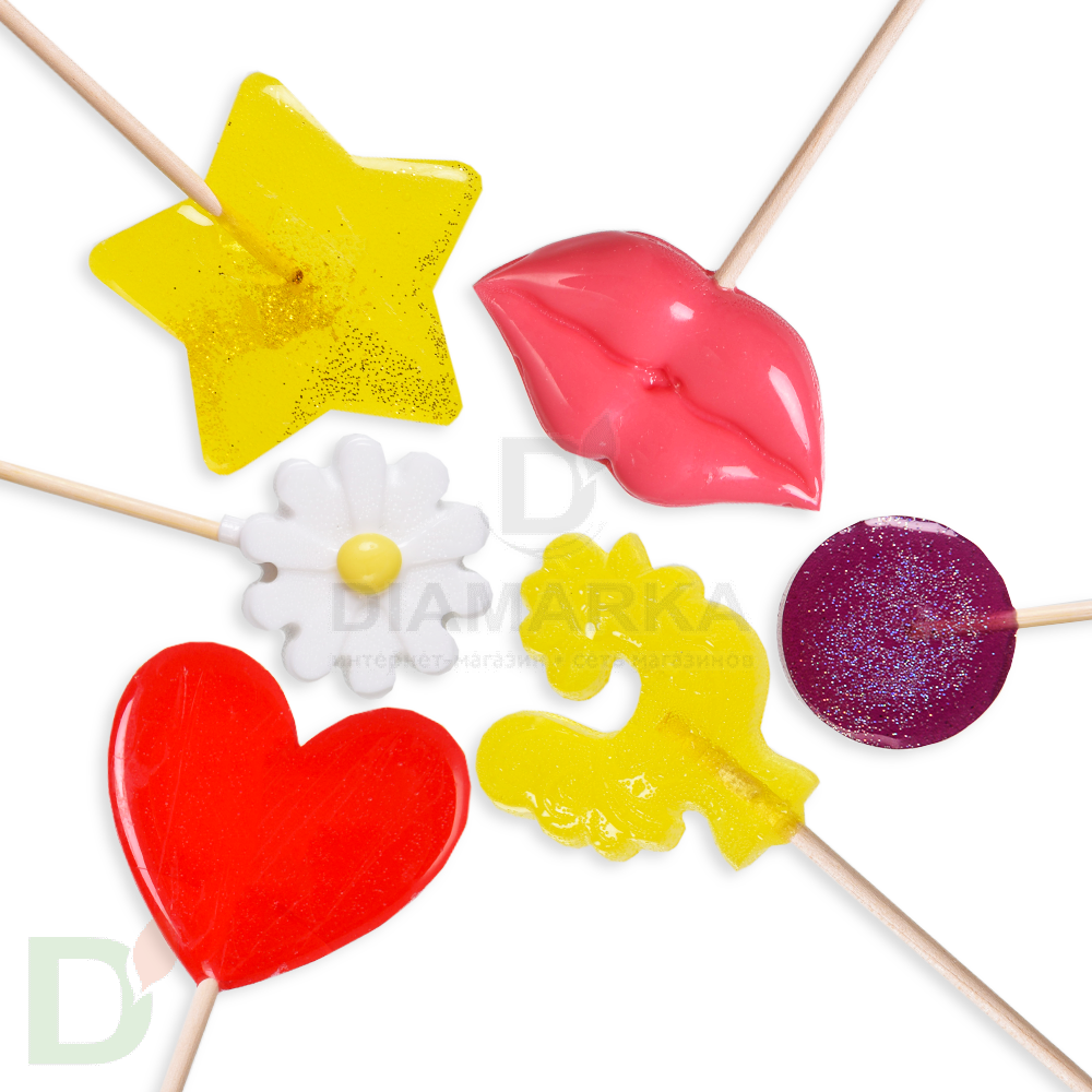 Леденец без сахара Сердце вкус Барбарис, 25гр.