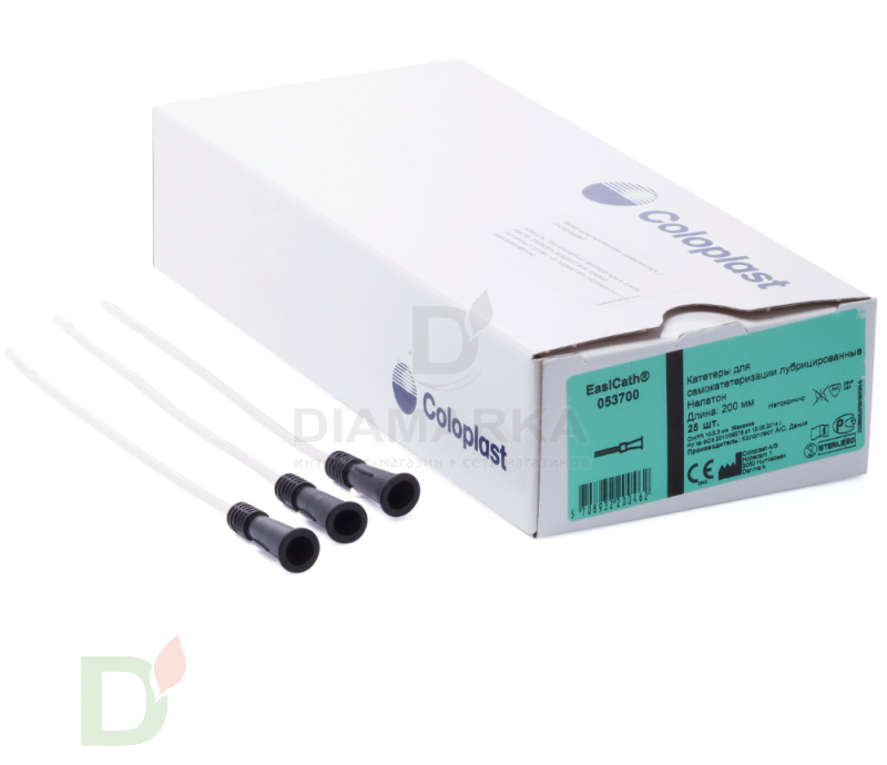 Катетер для самокатетеризации  EasiCath (Изикет) лубрицированные тип Нелатон СН12, 20см