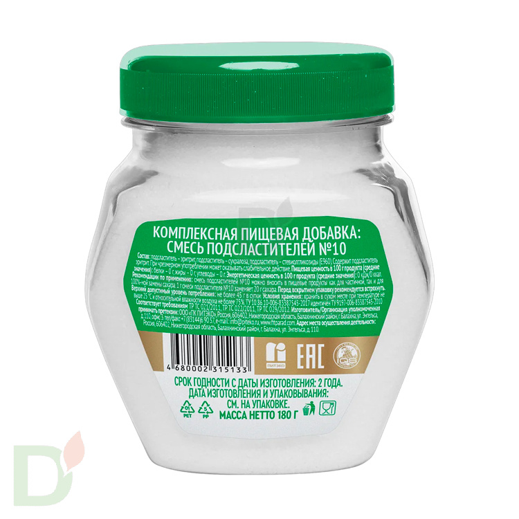 ФитПарад № 10 заменитель сахара, банка 180 гр.