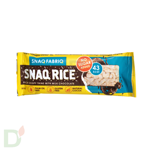 Батончик Snaq Fabriq рисовый глазированный молочным шоколадом, 10гр в интернет-магазине
