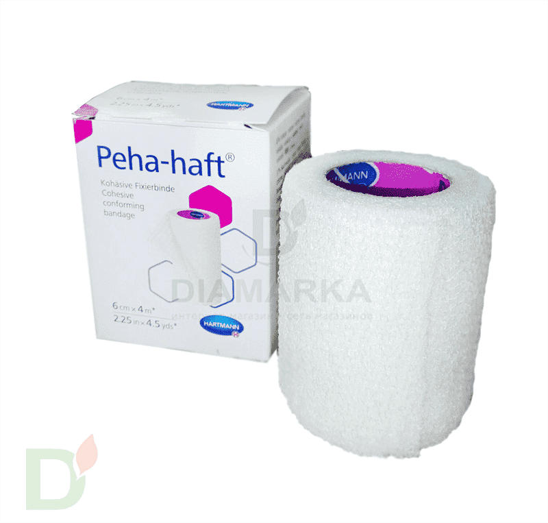 Бинт самофиксирующийся Пеха-хафт (Peha-haft), 6см х 4 м, Белый в интернет-магазине
