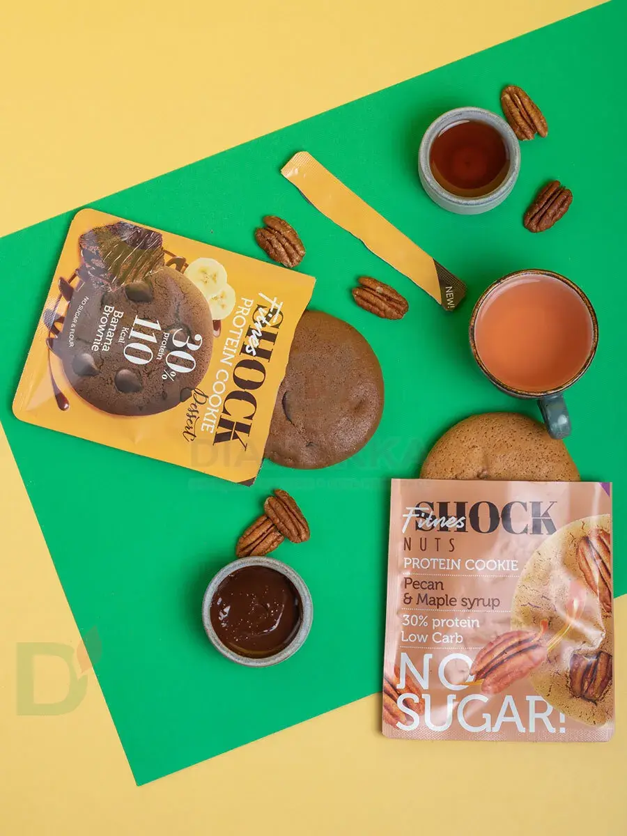Печенье протеиновое FitnesShock Dessert Банановый брауни 35гр.