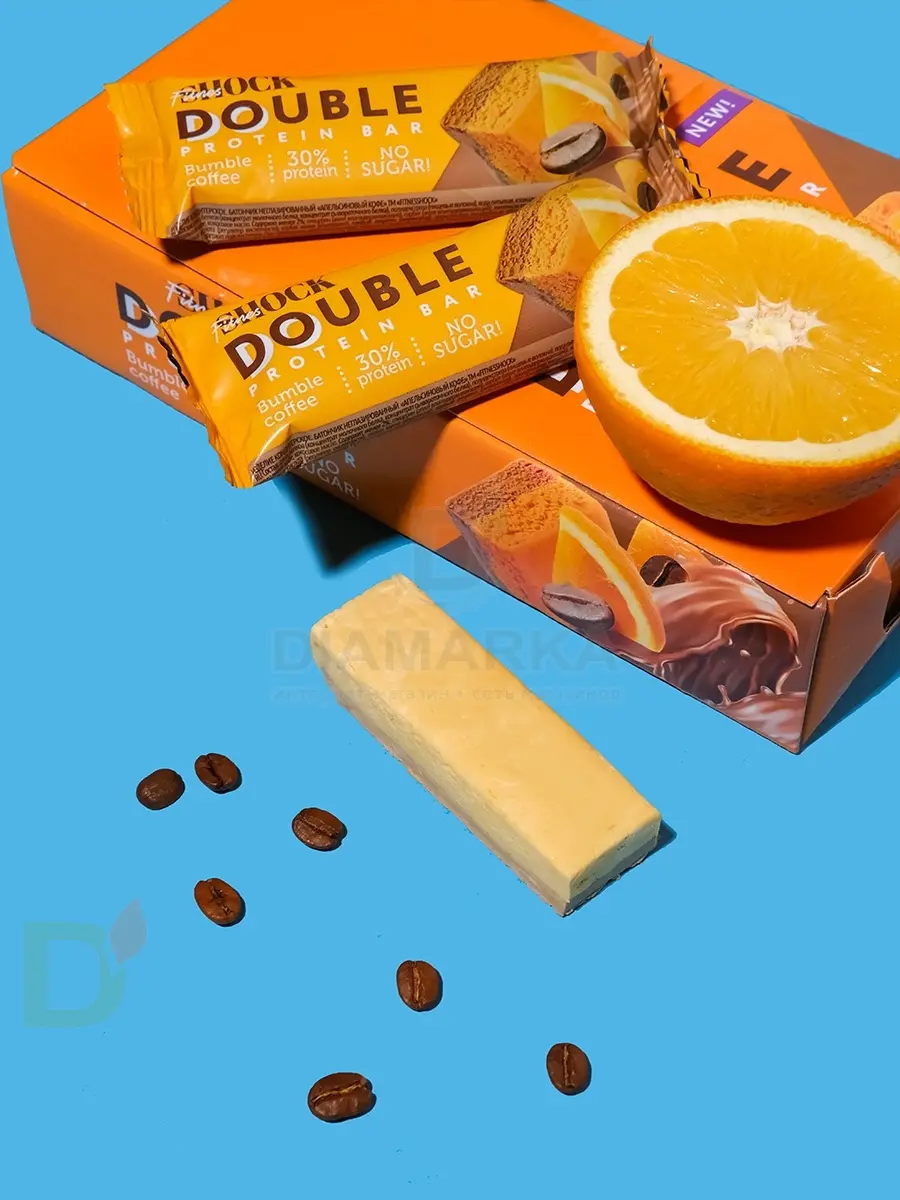 Батончик протеиновый FitnesShock Апельсиновый кофе 40гр. в интернет-магазине