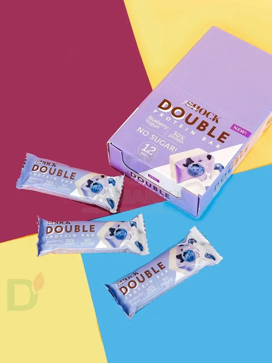 Батончик протеиновый FitnesShock Черничный йогурт 40гр. в интернет-магазине