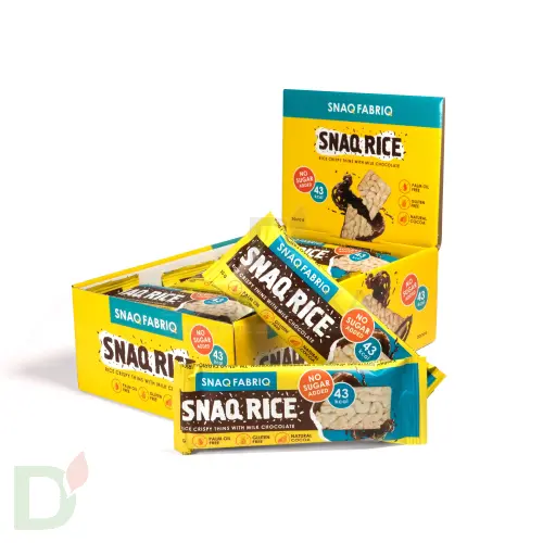 Батончик Snaq Fabriq рисовый глазированный молочным шоколадом, 10гр в интернет-магазине