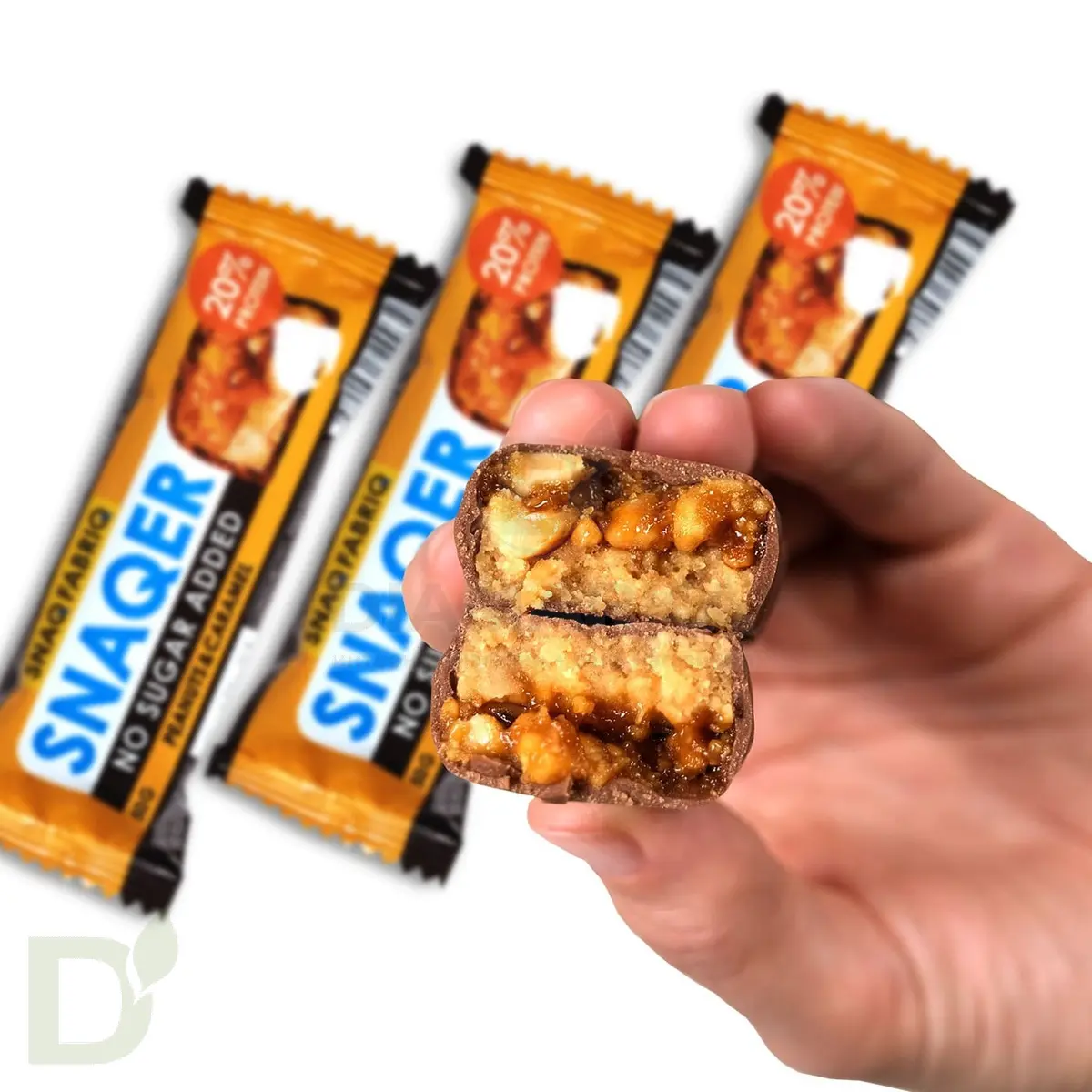 Батончик глазированный Snaq Fabriq Snaqer Арахис-Карамель, 50 гр