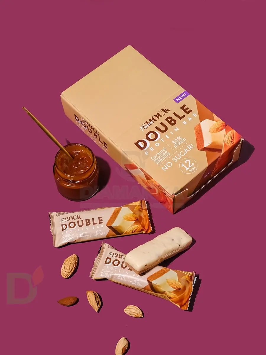 Батончик протеиновый FitnesShock Карамельный мусс с миндалем 40гр. в интернет-магазине